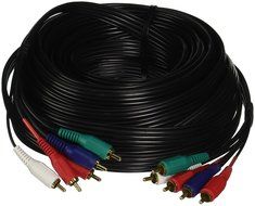 Cmple - Component Video Audio Cable 5-RCA Gold HDTV RGB YPbPr -12 FT N2