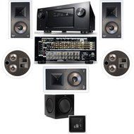 Klipsch KL-7800-THX 5.1 In-Wall-Rear Ceiling-SW-310-Denon AVR-4520CI A/V- White