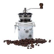 Manual Coffee Grinder,YINGMO Vintage Style Manual Coffee Bean Grinder Spice Herbs Wooden Retro Burr Mill,Strong... N7