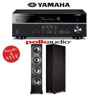 Yamaha RX-V581BL 7.2-Channel Network A/V Receiver + (1) Pair of Polk Audio TSi 500 High Performance Floorstanding...