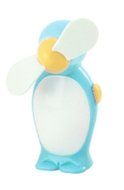 StealStreet SS-KD-5040-BLUE Foam Bladed Personal Penguin Fans with Lanyard Strap, 4&quot;, Baby Blue