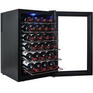AKDY&reg; 28 Bottle Single Zone Thermoelectric Freestanding Wine Cooler Cellar Chiller Refrigerator Fridge Quiet Operation N16