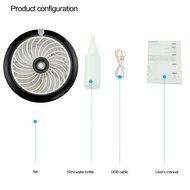 Topwell Humidifier Fan USB Mini Cooling Misting Fan Portable Water Spray Fan Rechargeable Humidifier Personal...
