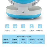 Topwell Humidifier Fan USB Mini Cooling Misting Fan Portable Water Spray Fan Rechargeable Humidifier Personal... N4