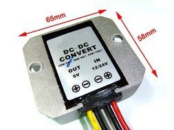 RioRand SR Waterproof DC Buck Converter 12V/24V to 5V 5A/25W Car Regulator Power Supply N2