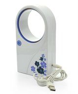 Yosoo Portable Mini USB 2.0 Handheld Flower Pattern Air Condition Bladeless Refrigeration Fans Desktop Cooler...