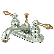 Elements of Design Elizabeth EB604AL Centerset Lavatory Faucet with Retail Pop-Up, 4-Inch, Polished Chrome/Brass...