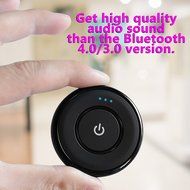 Portable Universal Mini Wireless Bluetooth V4.1 Car Kit Music Receiver w/ 3.5mm Aux Input Plug N2