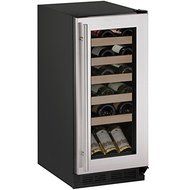 U-Line U1215WCS00B 15&quot; Built-in/Freestanding Wine Storage, Stainless Steel