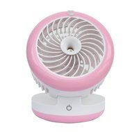 Dreamtop USB Mini Cooling Misting Fan Portable Beauty Diffuser Humidifier Water Spray Fan Pink