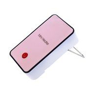 Rubility Portable Room Heaters Mini Heater Standing Desk Fan Electric Air Warmer (Pink) N2