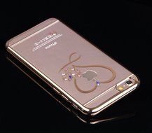 iPhone 7 Case,iPhone7 Case,ikasus Mini Love Heart Glitter Bling Crystal Rhinestone Diamonds Clear Rubber Golden...