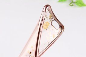 iPhone 7 Case,iPhone7 Case,ikasus Mini Love Heart Glitter Bling Crystal Rhinestone Diamonds Clear Rubber Golden... N4