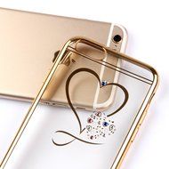 iPhone 7 Case,iPhone7 Case,ikasus Mini Love Heart Glitter Bling Crystal Rhinestone Diamonds Clear Rubber Golden... N5