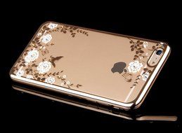 iPhone 7 Case,iPhone7 Case,ikasus Mini Love Heart Glitter Bling Crystal Rhinestone Diamonds Clear Rubber Golden... N14