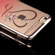 iPhone 7 Case,iPhone7 Case,ikasus Mini Love Heart Glitter Bling Crystal Rhinestone Diamonds Clear Rubber Golden... N23