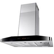 AKDY&reg; 30" Stainless Steel 4 LED Light Bars Touch Control Panel Island Mount Kitchen Range Hood AZ-680I-75