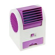 Starsource Aroma Air Conditioner Perfume Cooling Cooler Bladeless Fragrance Table Mini Fan Purple N2