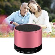 Wireless Bluetooth Speaker, Portable Stereo Outdoor Sports Lightweight Round Design Waterproof for Bathroom, Pool...
