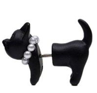 Punk Cool Simple Stereoscopic Cat Kitten Impalement Ear Stud Pretty Cute Earring