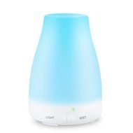 Ultrasonic Aromatherapy Essential Oil Diffuser 100ml Cool Mist Humidifier with 7 Color LED Mood Lights for Office...