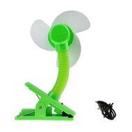 Greenery 360 Degree Rotating Antique USB Powered Plug Charging Ultra-quiet Metal Desktop Table Fan Super Mute... N5