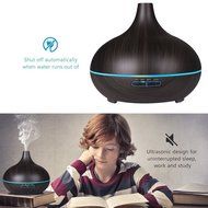 Ultrasonic Aromatherapy Essential Oil Diffuser 100ml Cool Mist Humidifier with 7 Color LED Mood Lights for Office... N2