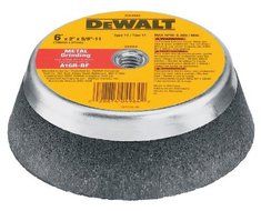 DEWALT DW4964 6-Inch by 2-Inch by 5/8-Inch-11 Metal Grinding Steel Backed Cup Wheel by DEWALT