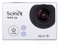 Scinex&reg; WPC20 16GB WiFi HD 1080P 12MP Waterproof Sports Camera + Telescope Pole and Mounts - US Warranty (Silver) N2