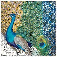 Michel Design Works Peacock Cocktail Napkin