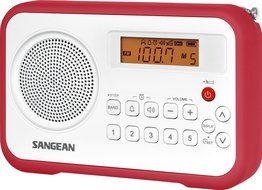 Sangean Digital Compact AM/FM Dual Alarm Clock Radio with Built-in Speaker &amp; Large Easy to Read Backlit Display