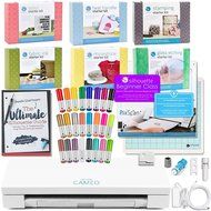 Silhouette Cameo 3 Mega Bundle with 7 Starter Kits, Ultimate Silhouette Guide Book, 24pc Sketch Pens, Fabric Blade... N2