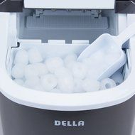 Della Portable Ice Maker Easy-Touch Buttons Digital 2 Selectable Cube Sizes - Up To 26 LBS of Ice Daily N14