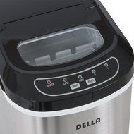 Della Portable Ice Maker Easy-Touch Buttons Digital 2 Selectable Cube Sizes - Up To 26 LBS of Ice Daily N19