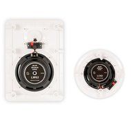 Blue Octave LH-625 In Wall and In Ceiling 6.5" Speakers Home Theater Surround Sound 5 Speaker Set N2
