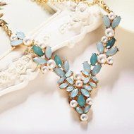Women Fashion Charm Jewelry Chain Pendant Choker Chunky Statement Bib Necklace N2