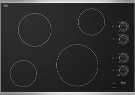 Whirlpool W5CE3024XS 30" Stainless Steel Electric Smoothtop Cooktop
