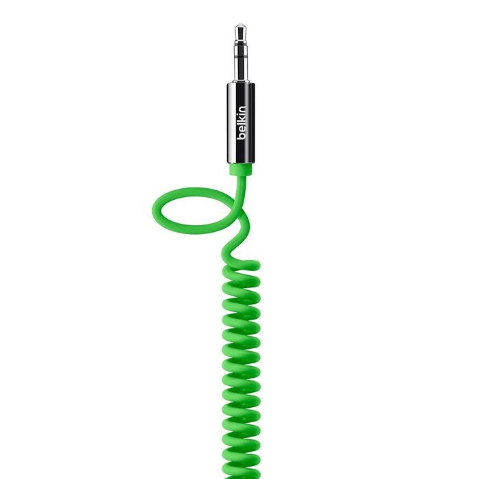 Belkin 6-Foot MIXIT Coiled Aux/Auxiliary Cable (Red)