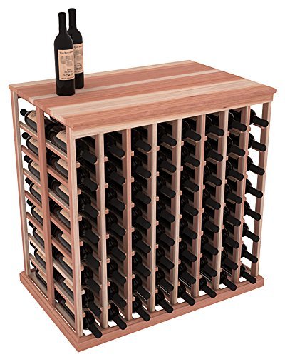 Wine Racks America Redwood Double Deep Tasting Table + Solid Top. 13 Stains to Choose From! N9