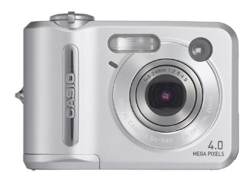 Casio QV-R40 4 MP Mini Digital Camera w/ 3x Optical Zoom N2