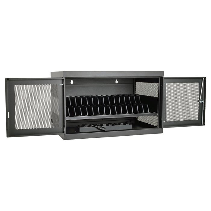 Tripp Lite 16-Port USB Charging Station Cabinet for Tablet, iPad & Android, Charge & Sync, Wall Mount (CS16USB) N4