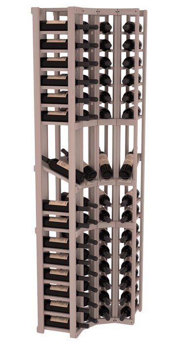 Wine Racks America Redwood 4 Column Display Corner Cellar Kit. 13 Stains to Choose From! N12