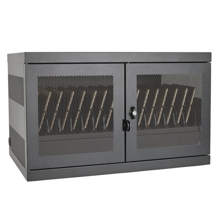 Tripp Lite 16-Port USB Charging Station Cabinet for Tablet, iPad & Android, Charge & Sync, Wall Mount (CS16USB) N7