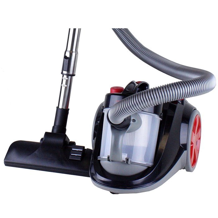 Ovente Cyclonic Bagless Vacuum with Automatic Cable Rewinder and 360 Hose Swivel Feature N2