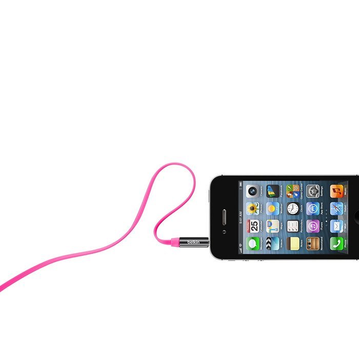Belkin 6-Foot MIXIT Coiled Aux/Auxiliary Cable (Red) N2