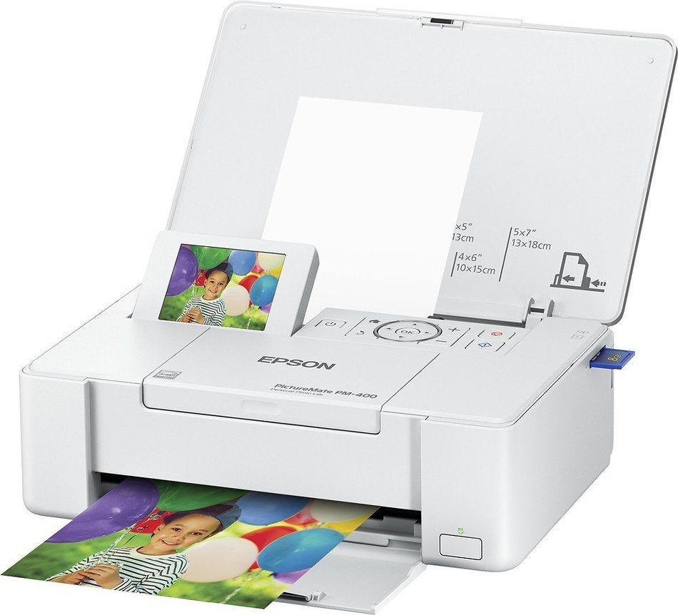 Epson - PictureMate PM-400 - C11CE84201 Wireless Photo Printer - White