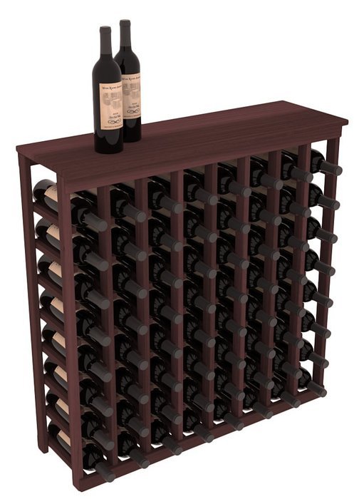 Wine Racks America Redwood Tasting Table + Solid Top. 13 Stains to Choose From! N10
