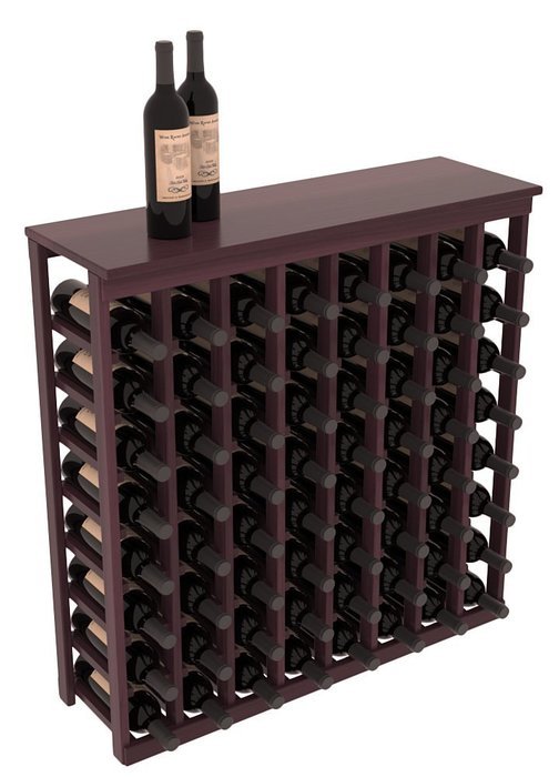 Wine Racks America Redwood Tasting Table + Solid Top. 13 Stains to Choose From! N12