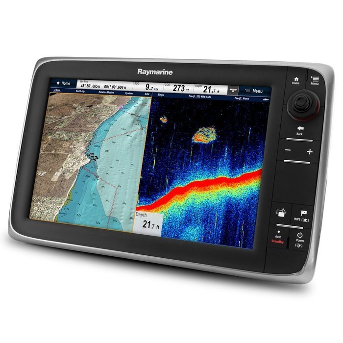 RAYMARINE c125 w/ US coastal charts, MFG# E70013-LNC, 12" Widescreen MFD w/ keypad control...