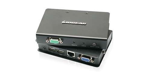 IOGEAR GCE500U USB VGA KVM Console Extender - KVM / USB extender - up to 490 ft